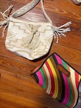 Handwoven Tassel Crossbody and clutch style bag